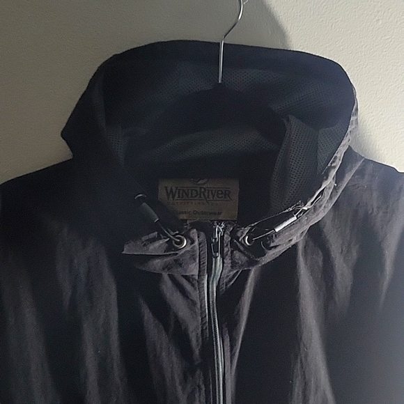 Mens Wind River Spring Rain Classic Jacket 👌 Size M / Color Black/Many Pockets! - Picture 8 of 15